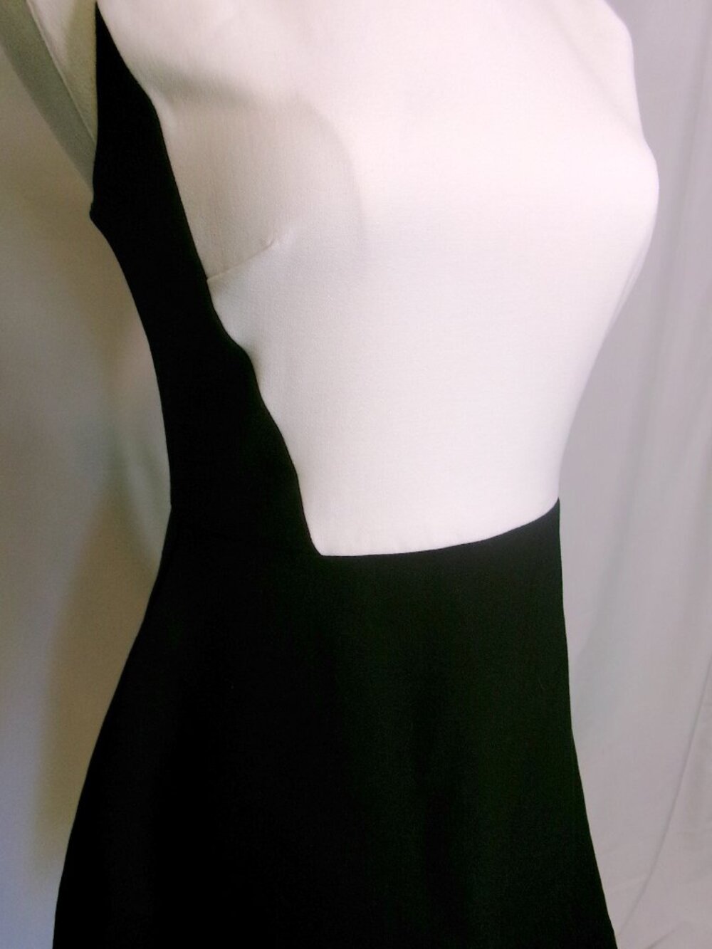 Zara Black White Colorblock Fit & Flare Mini Dress NWT Medium